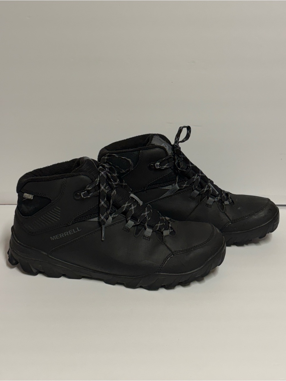 Merrell Black Men's Mid-Top Waterproof Trail Boots